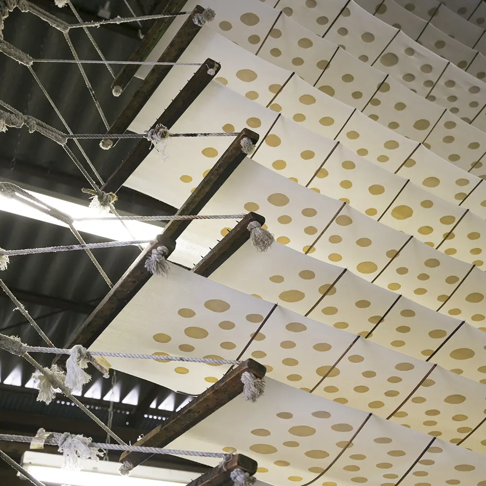 型染め工房の風景